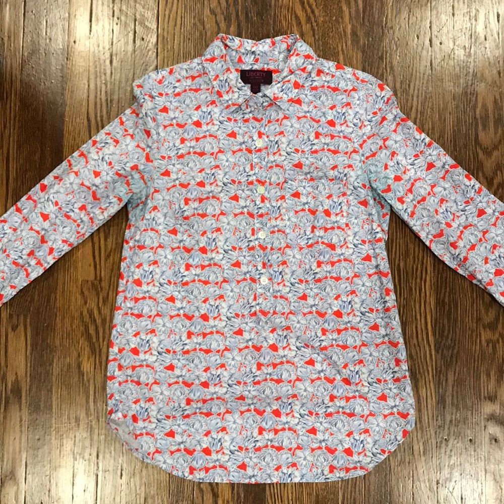J. Crew Liberty Print Popover